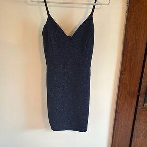 Lovely Day Midnight Sparkle Mini Dress